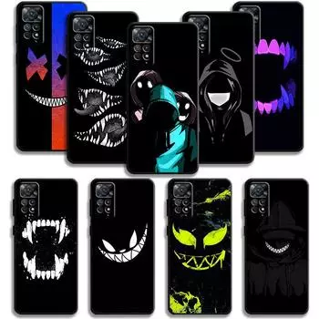 Чехол Terror Demon Smile Teeth для Xiaomi Redmi Note 12 11t 11s 11 10 8 Pro 9 9s 9t 8t для Mi 10 8 9a 9c 10c 12c K40 For Redmi Note11T 5G