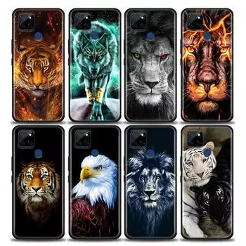 Чехол Tigre Wolf Lion Animal для Realme C21Y C21 C25 C20 C15 C12 C11 C1 GT Master Neo Neo2 5G Funda Capa Silicone Cases Realme C1(Oppo A3s)