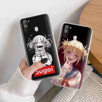 Чехол Toga Himiko TPU для iPhone XR 7 8 14 15 11 12 13 X XS Pro Max Xiaomi Redmi 13C Note 9 Samsung A22 S23 S24 Ultra Plus VIVO Samsung S20 Ultra кожа буйвола