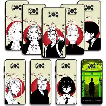 Чехол Tokyo Revengers Mikey Hanagaki Draken для Xiaomi Poco X3 Nfc X4pro M3 C40 для Mi 12 11 10 10t 8 Note10 Lite 11ultra 11t F1 For Mi Note 10 Lite