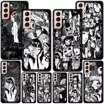 Чехол Tomie Comic Again для Samsung Galaxy S24 S23 S22 Ultra S10 S20 S21 FE S10E S9 Plus, мягкий черный чехол из ТПУ для телефона, бампер Samsung S9