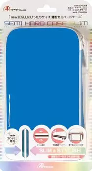 чехол тонкий для new2DSLL x полутвердый (бирюзовый белый)