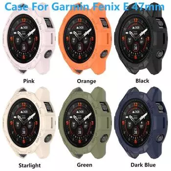 Чехол TPU для Garmin Fenix E 47MM защитный чехол для смарт-браслета сменный чехол для Garmin fenix E 47mm Garmin Fenix E 47mm чёрный