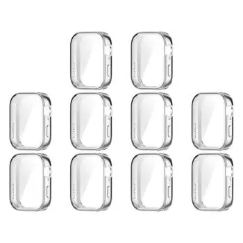 Чехол TPU мягкий полноэкранный защитный чехол для Huawei Watch Fit 3 (Серебряный)