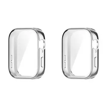 Чехол TPU мягкий полноэкранный защитный чехол для Huawei Watch Fit 3 (Серебряный)