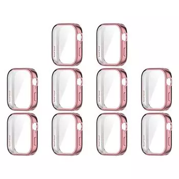 Чехол TPU мягкий полный бампер защитный чехол для экрана Huawei Watch Fit 3 (розовый)