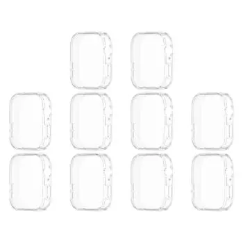 Чехол TPU мягкий полный бампер защитный чехол для Huawei Watch Fit 3 (Ясно Белый)