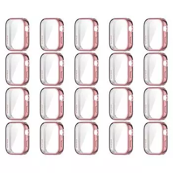 Чехол TPU мягкий полный бампер защитный чехол для экрана Huawei Watch Fit 3 (розовый)