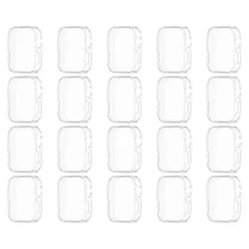 Чехол TPU мягкий полный бампер защитный чехол для Huawei Watch Fit 3 (Ясно Белый)