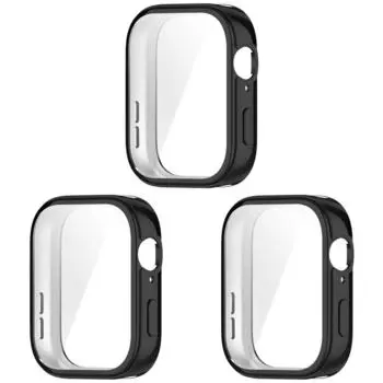 Чехол TPU мягкий полный бампер защитный чехол для экрана Huawei Watch Fit 3 (черный)