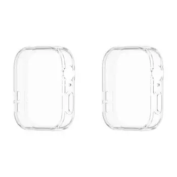 Чехол TPU мягкий полный бампер защитный чехол для Huawei Watch Fit 3 (Ясно Белый)