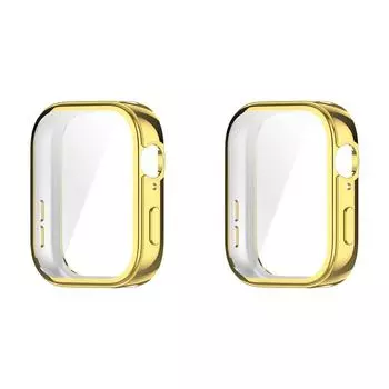 Чехол TPU мягкий полный бампер защитный чехол для экрана Huawei Watch Fit 3 (Золото)