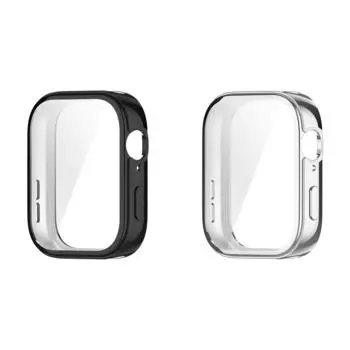 Чехол TPU мягкий полный бампер защитный чехол для экрана Huawei Watch Fit 3 (черный)