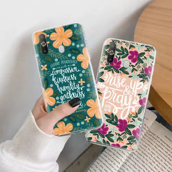 Чехол TPU с библейским стихом для iPhone XR 7 8 14 15 11 12 13 X XS Pro Max Xiaomi Redmi 13C Note 9 Samsung A22 S23 S24 Ultra Plus VIVO Samsung A71 кожа буйвола