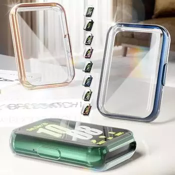 Чехол TPU с пленкой для Samsung Galaxy Fit 3, мягкий защитный чехол со всех сторон, защитный чехол, бампер, аксессуары для Samsung Galaxy Fit 3 for Samsung Galaxy Fit 3 прозрачный