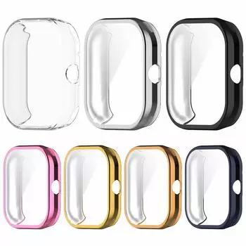 Чехол TPU с полным покрытием, защитный чехол, мягкий, противоударный, пылезащитный для Redmi Watch 4 белый