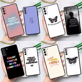 Чехол Treat People With Kindness для Samsung Galaxy S23 S22 Ultra S21 Plus S8 S9 S10 Note 10 20 Ultra S20 FE S21 FE Cover Galaxy S21