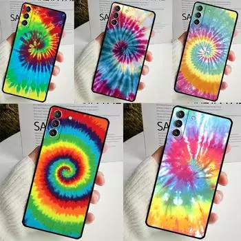 Чехол Trippy Tie Dye Hippie Art для Samsung Galaxy S22 S23 S24 Ultra Note 20 10 S8 S9 S10 Plus S21 S20 FE, мягкий чехол Note 20 Ultra