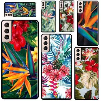 Чехол Tropical Paradise Hawaiian Birds для Samsung Galaxy S21 Ultra Note 20 Note 10 S8 S9 S10 S22 Plus S20 FE Galaxy S8