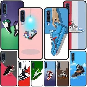 Чехол-туфля для Samsung Galaxy A50 A50s A40 A20e A20 A30 A30s A70 A70s A10 A10s A20s A11 A21 A42 черный чехол для телефона Samsung A10