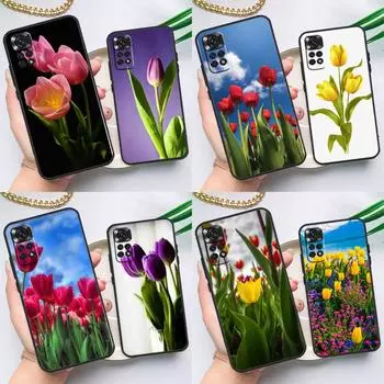 Чехол-тюльпан для Xiaomi Redmi Note 12 8 9 10 11 Pro 9S 10S 11S 8T Redmi 10 12C 9C 10A 10C Coque Redmi Note 10S