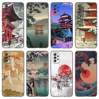 Чехол Ukiyo-e в японском стиле для Samsung A04 A21 A30 A50 A52 S A13 A14 A22 A23 A32 A53 A73 5G A11 A12 A31 A33 A51 A70 A71 A72 Samsung A04 4G