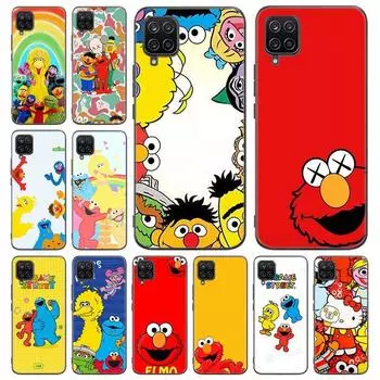 Чехол «Улица Сезам» для Samsung Galaxy A12 A22 A31 A32 A50 A51 A70 A71 A72 A11 A21S A02S A10S A20S A30S A52 S 5G, черный чехол Samsung A02