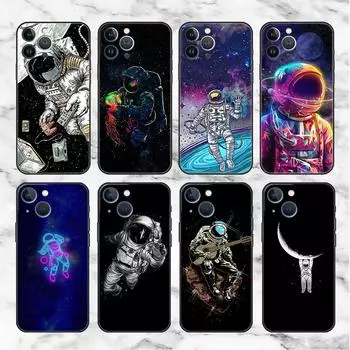 Чехол Universe Cool Astronaut для Apple iPhone 14 Pro Max 13 11 12 Mini SE 7 8 Plus X XS 6 6S, силиконовый чехол для телефона, мягкий TPU Funda iPhone 6 6S Plus