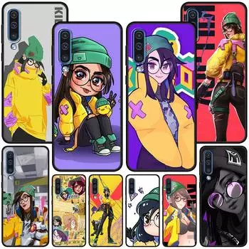 Чехол Valorant Killjoy TPU для Samsung Galaxy A50 A10 A70 A30 A20s A20e A40 A10s A10e A90 5G A30s A60 A20 черный чехол для телефона Samsung A91
