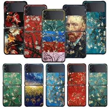 Чехол Van Gogh Art Retro Plum Blossom для Samsung Galaxy Z Flip 4 Z Flip3 5g, чехол для Galaxy Z Flip Pc, жесткий чехол для телефона Samsung Z Flip4