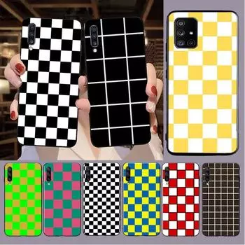 Чехол в клетку Checkerboard Plaid Checkered для Samsung Galaxy A13 A53 A11 A12 A32 A22 A52S A41 A42 A33 A20E A30S A40 A21S Galaxy A10