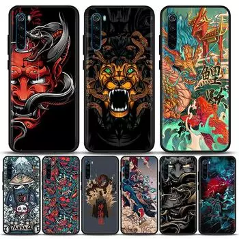 Чехол в японском стиле Art Samurai Couqe для Xiaomi Redmi 9 9C NFC 9T 10 10C 6 7 8 A K40 K50 Pro Plus Soft Shell Cover Cases Fundas Redmi 6