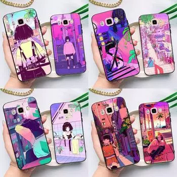 Чехол в японском стиле с изображением аниме для Samsung Galaxy J3 J5 J7 2016 A3 A5 2017 A6 A7 A8 A9 J8 J4 J6 Plus 2018 задняя крышка J5 2017 - J530