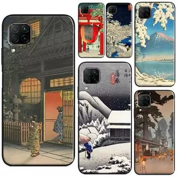 Чехол в японском стиле Ukiyo-e Art For Honor 50 8X 9X 10i для Huawei Nova 5T P Smart 2021 P20 P30 P40 Lite Pro Huawei P20
