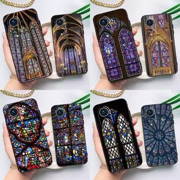 Чехол в стиле церковной готики Sainte-Chapelle для Huawei Honor Magic 5 Lite 70 50 X8 X9 a P20 P30 P40 P50 P60 Pro P Smart Nova 9 5T Honor 70