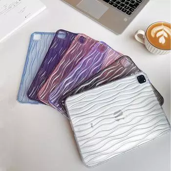 Чехол Water Ripple для iPad 10,2, 2021, 8, 7, 9-го поколений, iPad Air 5 air 4 10,9, iPad 10-го поколения, 2022, тонкий силиконовый чехол Funda iPad Mini 4 5 синий