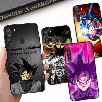Чехол WD11 Dragon Ball Son Goku Black Sofe для Samsung Note 20 Lite S24 Ultra S23 A03 A05 A06 A11 A71 A15 A16 A13 A24 A25 A33 A52 A53 A50 M55 M35 Plus Samsung M51 бездна