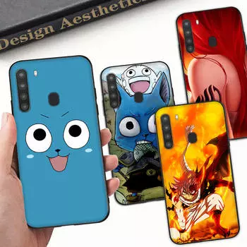 Чехол WD13 Fairy TailBlack Sofe для Xiaomi Poco X6 X4 M5 M6 F5 F6 C65 C55 C50 C51 C40 Pro Redmi 14C A3X 13C 12C 11T 10A 9C Note 7 6 8A Plus Xiaomi Poco M2 капри