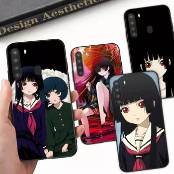 Чехол WD1 Hell Girl Black Sofe для Samsung Note 20 Lite S24 Ultra S23 A03 A05 A06 A11 A71 A15 A16 A13 A24 A25 A33 A52 A53 A50 M55 M35 Plus Samsung M15 бездна