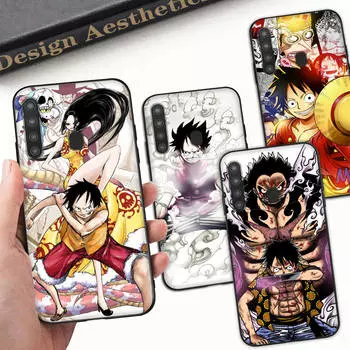 Чехол WD28 One Piece LuffyBlack Sofe для Xiaomi Poco X6 X4 M5 M6 F5 F6 C65 C55 C50 C51 C40 Pro Redmi 14C A3X 13C 12C 11T 10A 9C Note 7 6 8A Plus Xiaomi Poco X3 GT капри