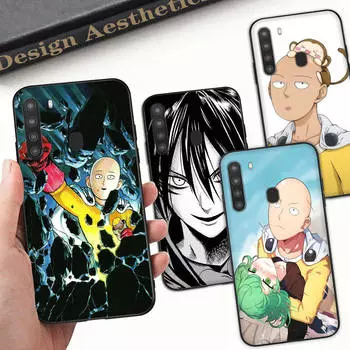 Чехол WD30 One Punch ManBlack Soft для Xiaomi Poco X6 X4 M5 M6 F5 F6 C65 C55 C50 C51 C40 Pro Redmi 14C A3X 13C 12C 11T 10A 9C Note 7 6 8A Plus Xiaomi Poco X3 GT бездна