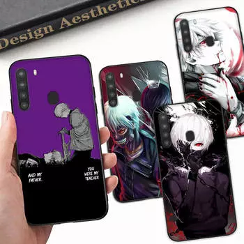Чехол WD34 Tokyo Ghoul AnimeBlack Sofe для Xiaomi Poco X6 X4 M5 M6 F5 F6 C65 C55 C50 C51 C40 Pro Redmi 14C A3X 13C 12C 11T 10A 9C Note 7 6 8A Plus Redmi 10C эбеновый