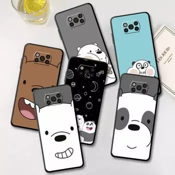 Чехол We Bare Bears Cartoon для Xiaomi Mi Poco X3 NFC M4 F3 C40 11 11T 10T Pro 12 9T 9 10Lite, мягкий чехол для телефона Xiaomi Poco M3