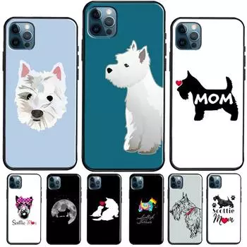 Чехол Westie Scottie Scottish Terrier для iPhone 12 13 Pro Max mini 7 8 Plus SE 2020, чехол для iPhone 11 Pro Max XS XR X iphone 5 5S SE