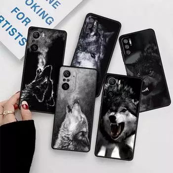 Чехол Wolf Animal Cool Tiger для Xiaomi Redmi Note 11 10 9S 9 K40 Pro 7 8 9A 9C 8T 9T 10C 10Pro силиконовый чехол для телефона Redmi Note 10 Pro