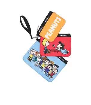 Чехол WRISTLET POUCH Peanuts Gang 3 Pouch Set [LeSportsac] [Официальный] SET/3455