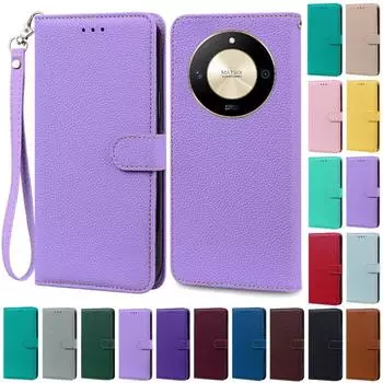 Чехол X9B 5G для Honor X9B, кожаный чехол-кошелек, флип-чехол для Honor X9B 5G, чехол для телефона, чехол, Fundas для HonorX9B, защитный чехол For Honor X9B 5G темно-красного