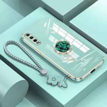 Чехол xiaomi mi9 с ремешком, роскошный чехол с бриллиантовым держателем для Xiaomi Mi 9 10 10s 11 12 13 Lite poco C40, чехлы-подставки Mi9 xiaomi Mi 9&Case & Holder бежевый