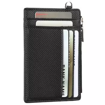 Чехол Zency Classic с отделениями для карт из воловьей кожи, держатель для кредитных карт с зажимом, многоцветный кошелек-органайзер, деловая сумка для мужчин