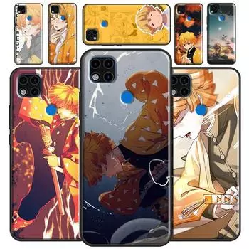 Чехол Zenitsu Demon Slayer для Xiaomi Redmi Note 10 Pro Note 9 Pro Note 11 Pro 8T 9S 10S 10 9A 9T 9C Redmi 7